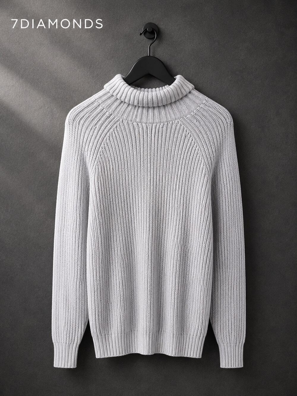 7 Diamonds Twin City Mock Neck Rib Knit Sweater Gray NWT Men’s Small $125